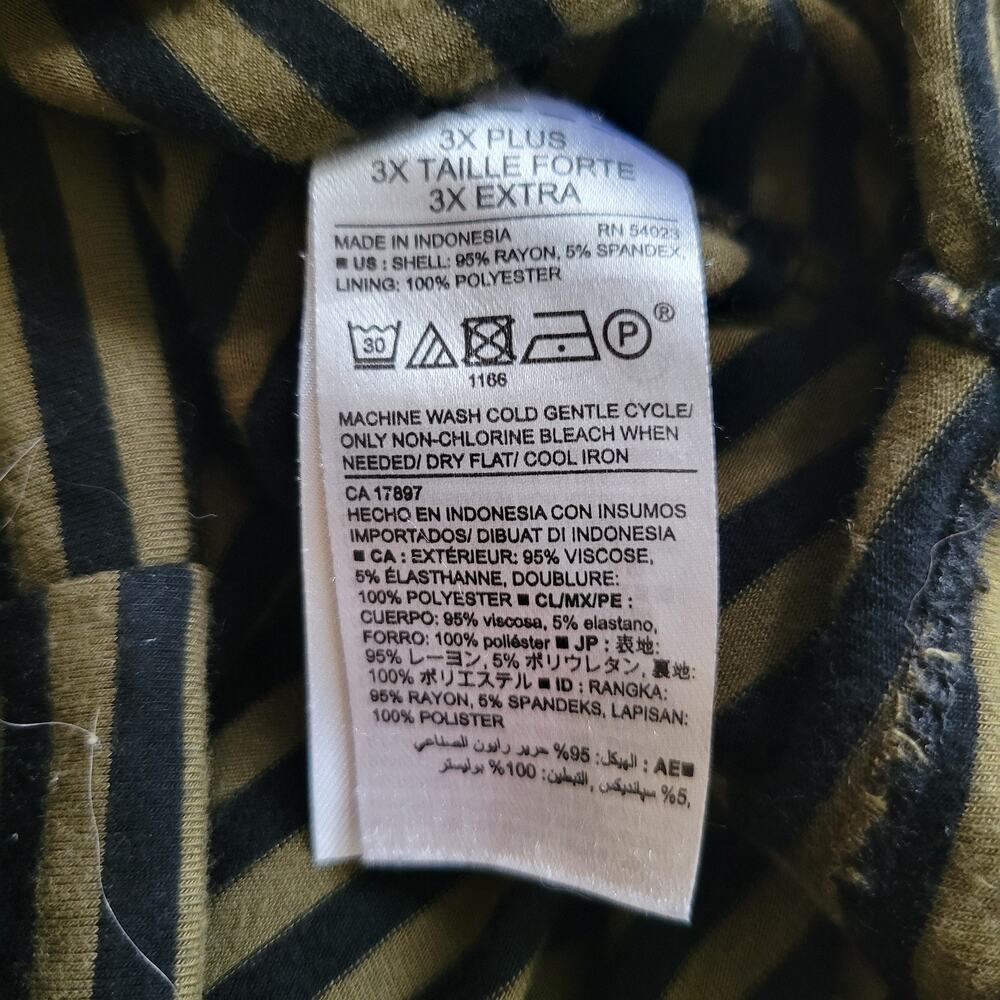 Old Navy Black and Olive Green Striped Maxi Dress - Picture 11 of 11